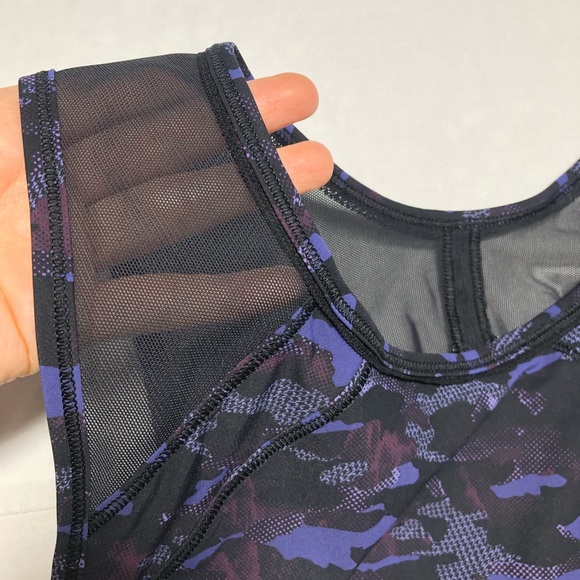 Lululemon camo tank top purple size 4 Mesh - Picture 2 of 7